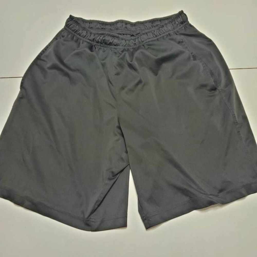 Tek Gear Mens Athletic Shorts Black Drawstring Elastic Waist Pockets S